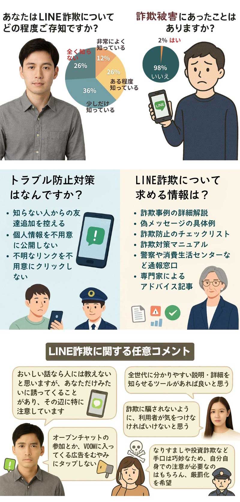 ママ活LINE詐欺に関するアンケート調査結果