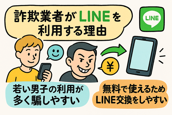 詐欺業者がLINEを利用する理由