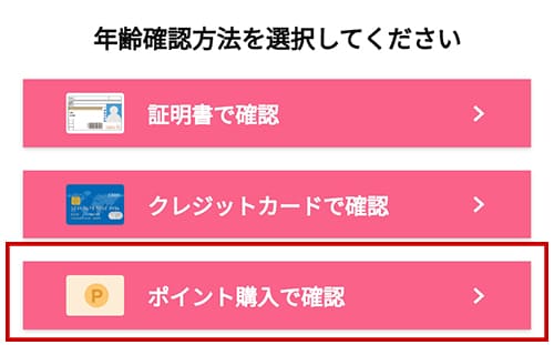 ワクワクメールのポイント購入での登録の流れ
